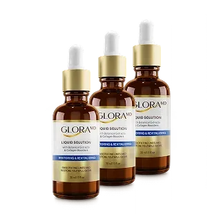3 bottles of GloraMD, the seller's own bundle photo
