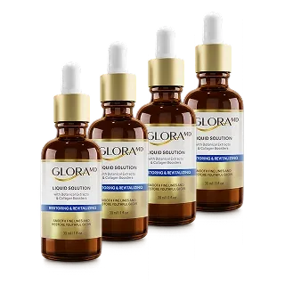 4 bottles of GloraMD, the seller's own bundle photo
